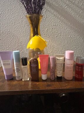 Glow Recipe Travel Skincare Set with Pink and Yellow Accents